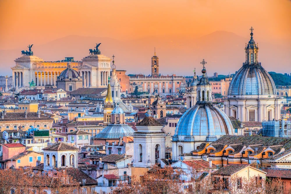 Aerial View of Rome
