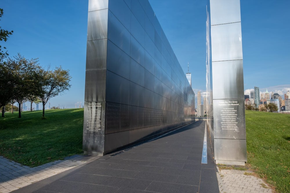 Great view of the inside of the empty so I 9/11 Memorial